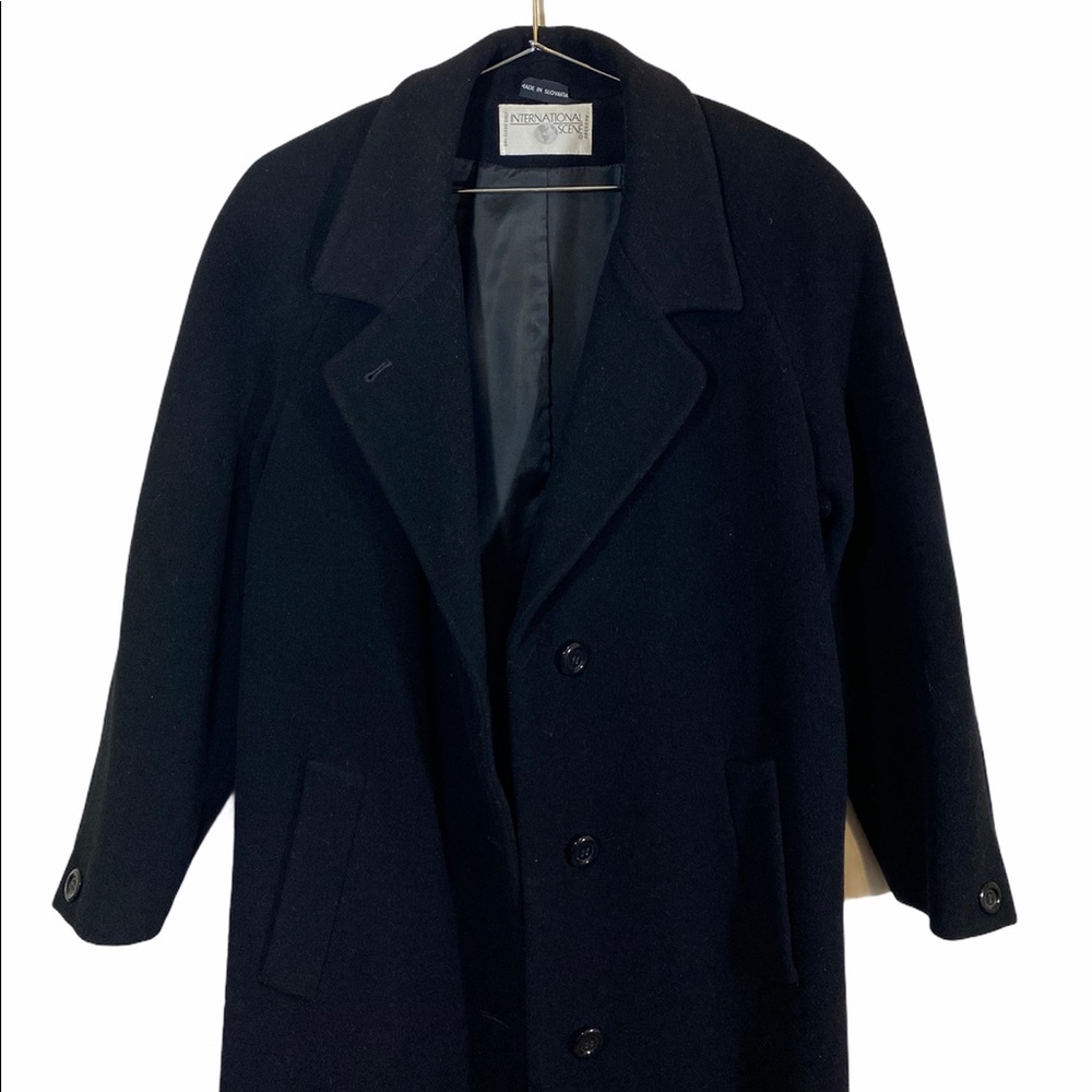 Long Black Wool Coat